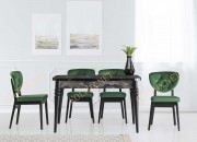 LAVİNYA KAŞIKLIKLI KELEBEK MASA | AHŞAP TOPKAPI AYAK