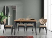 LAVİNYA KAŞIKLIKLI KELEBEK MASA | AHŞAP TOPKAPI AYAK