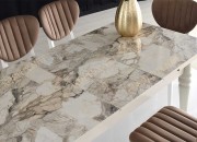 LAVİNYA KAŞIKLIKLI KELEBEK MASA | AHŞAP TOPKAPI AYAK