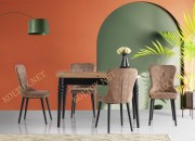 LAVİNYA KAŞIKLIKLI KELEBEK MASA | AHŞAP TOPKAPI AYAK