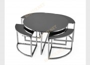 PİZZA ORTA SEHPA | KROM