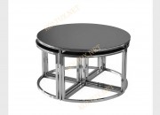 PİZZA ORTA SEHPA | KROM