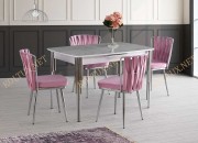 VENÜS MASA | SÜTUN KROM