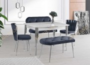 VENÜS MASA | SÜTUN KROM