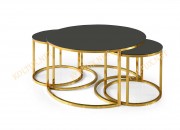 YUVARLAK YAVRULU ORTA SEHPA | GOLD