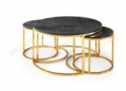 YUVARLAK YAVRULU ORTA SEHPA | GOLD