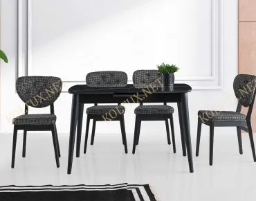 VENÜS MASA | SİYAH AHŞAP