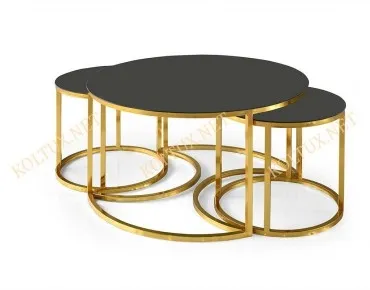 YUVARLAK YAVRULU ORTA SEHPA | GOLD